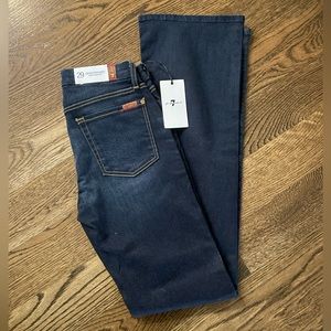 7 for all mankind jeans, size 29 midrise kimmie bootcut, dark wash, NWT
